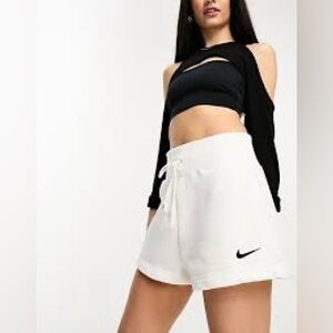Nike High waisted fleece shorts
